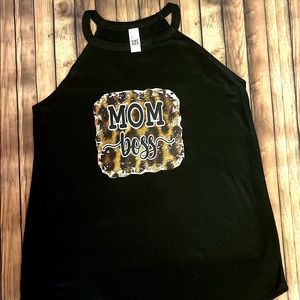 Black Mom Boss Tank Top